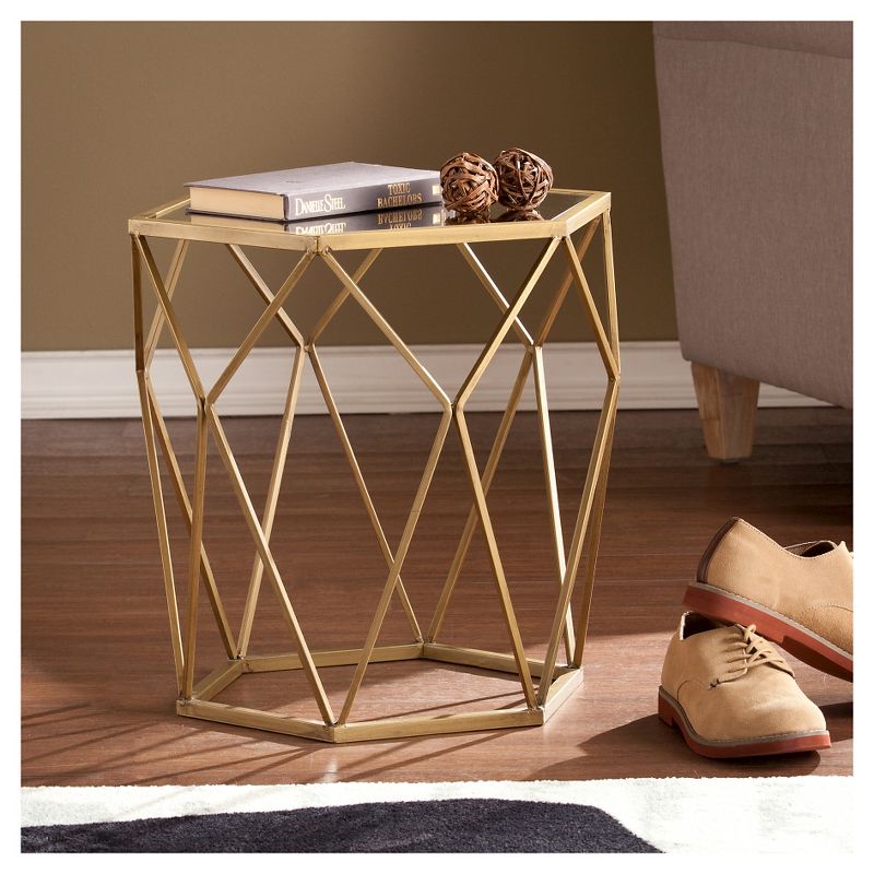 Accent Table - Soft Gold - Aiden Lane