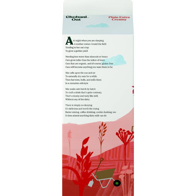 Chobani Oat Plain Extra Creamy OatMilk - 52 fl oz