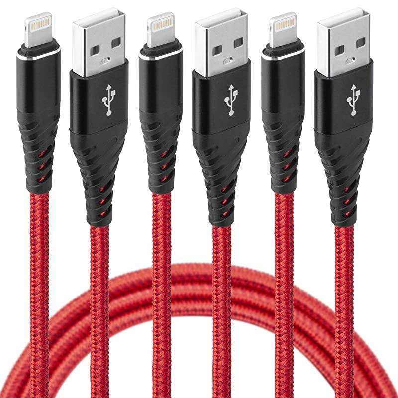 3Pack 3ft iPhone Charger  3 Foot iPhone Charging Cable Nylon Braided Data Sync 3 Feet Lightning Charger Cable Cord for iPhone 1111 Pro 11 Pro MaxXSXS MaxXRX 8 iPad Mini