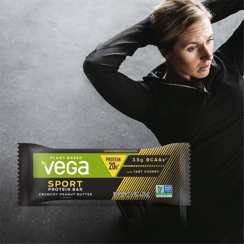Vega Sport Protein Bars - Crunchy Peanut Butter - 12pk