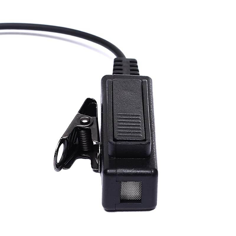 2 Wire Surveillance Kit Eeapiece Headset with PTT Mic for Motorola MTP850 XPR 6350 6550 7380 7350 7550 7580 APX 6000 4000 8000 7000 XiR-P8200 XiR-P8268 Walkie Talkie 2 Way Radio