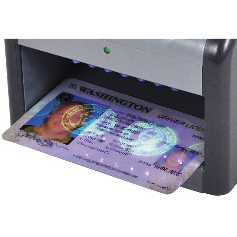 Cassida Omni-ID 2-in-1 Currency Counterfeit Detector with UV Identification Verification Lights &ndash; Bill Checker with Infrared, Magnetic and Ultraviolet Sensors - Easy to Read Pass/Fail Display