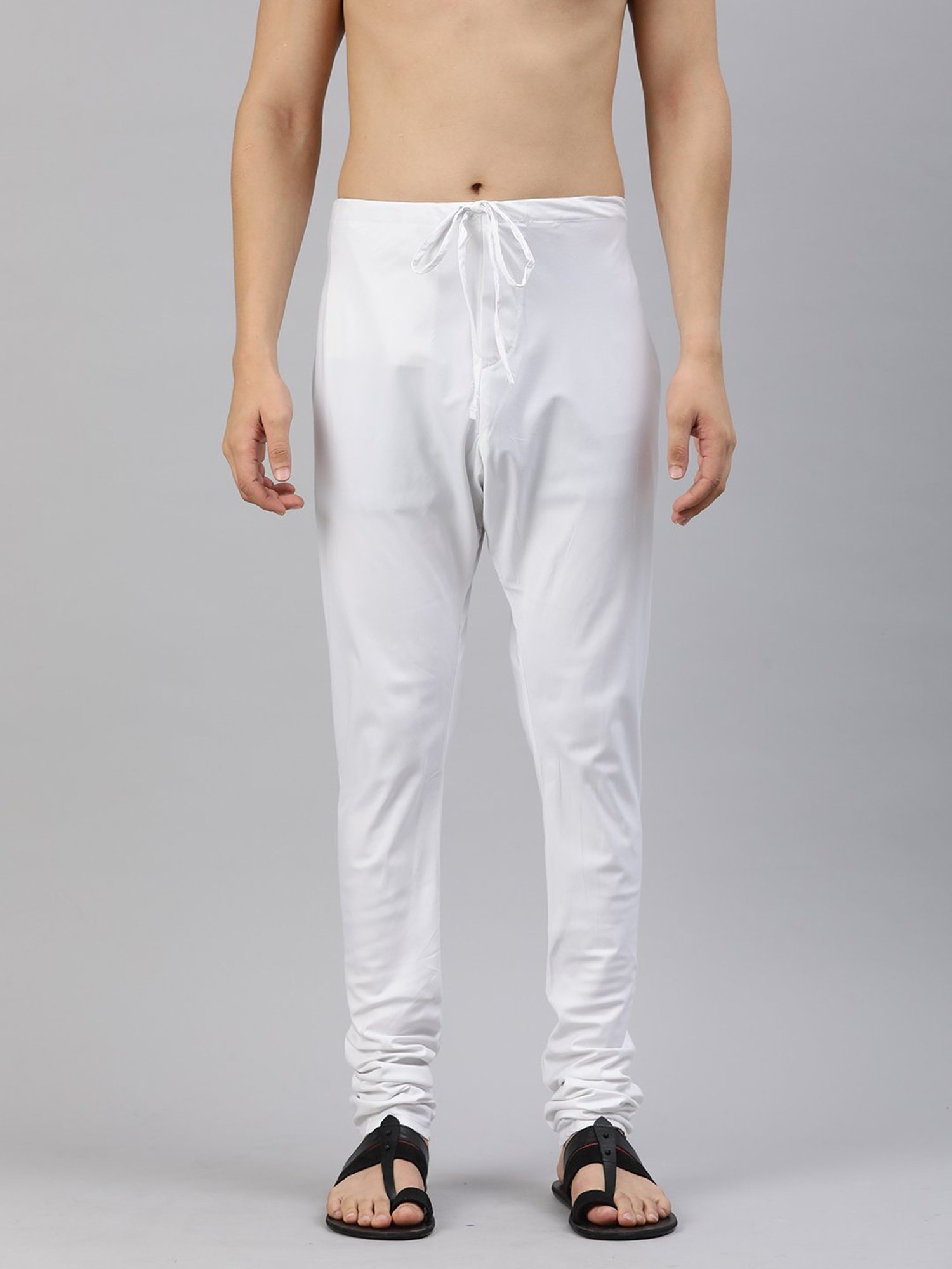 Manthan White Regular Fit Churidars