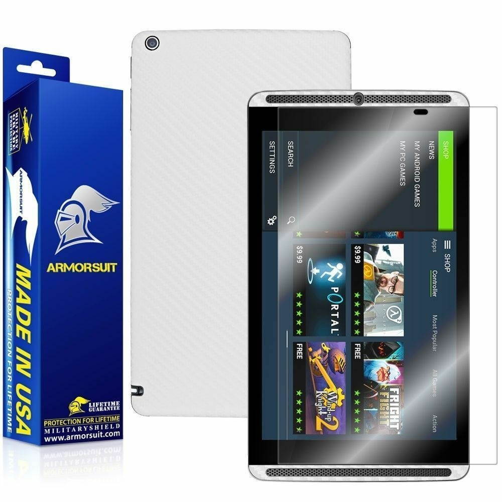 ArmorSuit MilitaryShield NVIDIA Shield Tablet Screen Protector + White Carbon