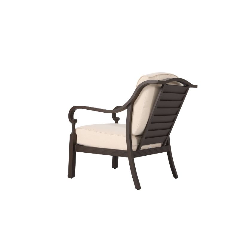 4pc Outdoor Aluminum Sofa Set Brown - Nuu Garden