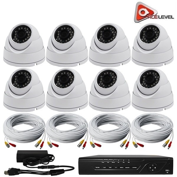TMEZON 1080P CCTV Camera System 16CH 1080N Lite Surveillance DVR Video Recorder, 16x HD 1920TVL 2.0MP 24leds Indoor Outdoor IR Night IP66 Weatherproof Security System