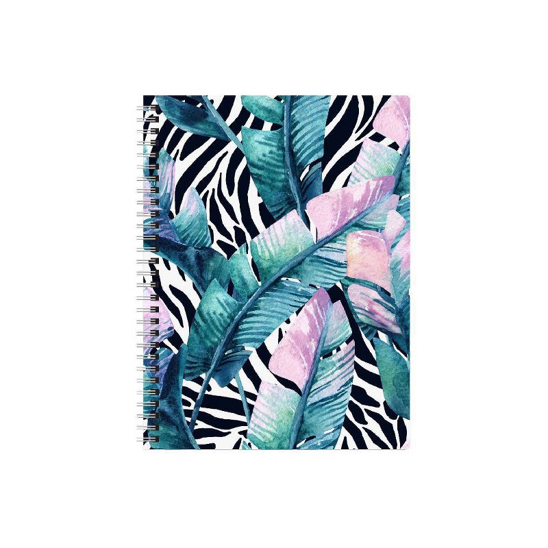 120 sheet 1 Subject Spiral Notebook 7"x5" Exotic Vacation Collection Botanical 100% Tree Free - Geo SweetStainable