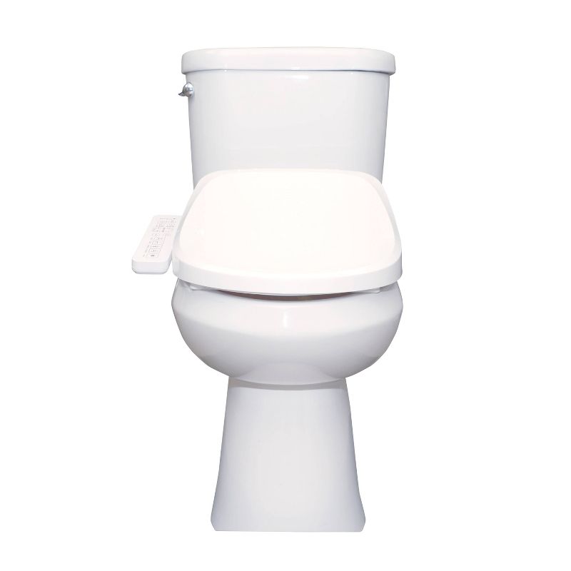 SB-2600 Electric Bidet Toilet Seat with Unlimited Heated Water and Touch Control Panel for Elongated Toilets White - SmartBidet