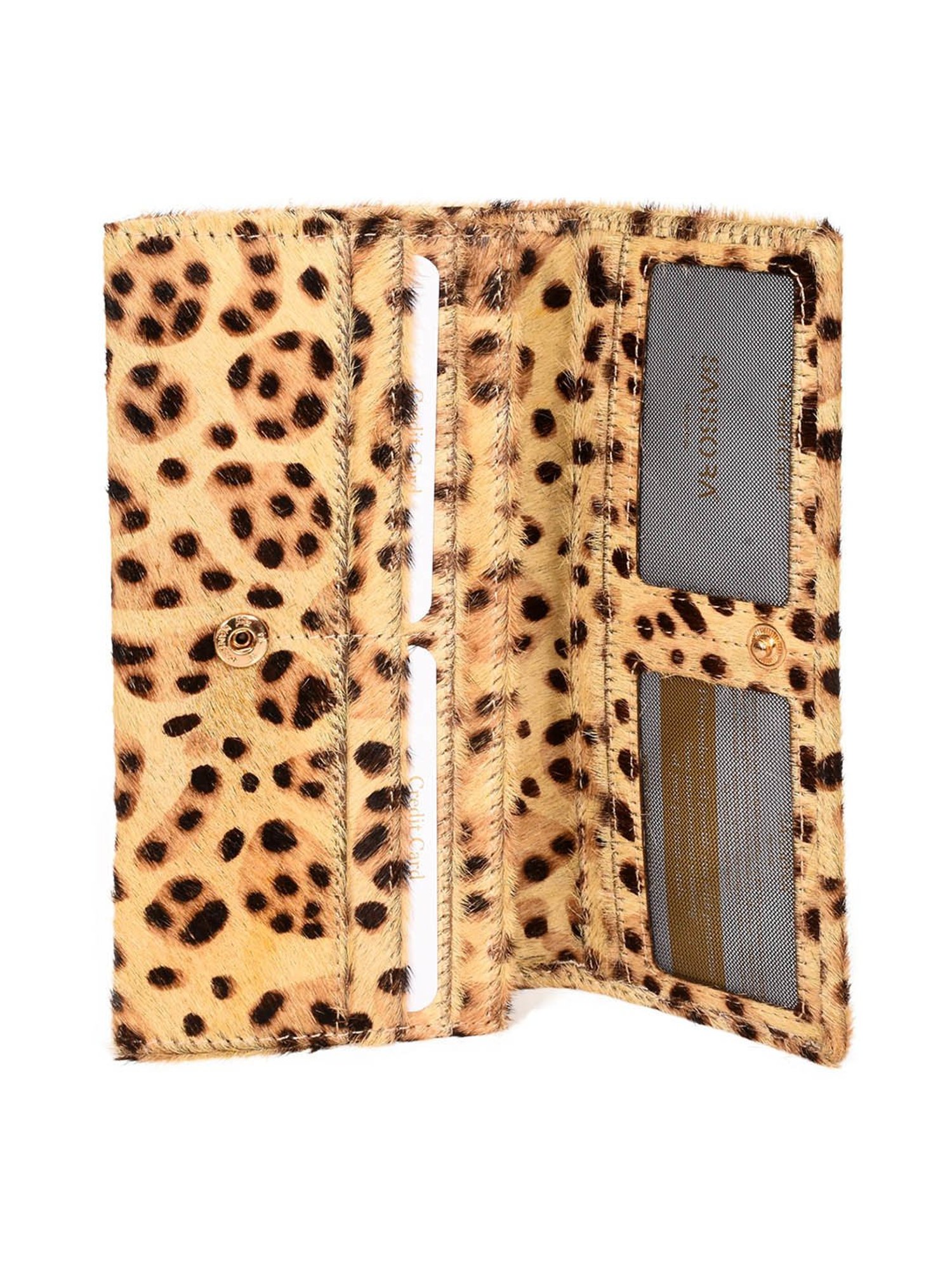 SASSORA Yellow Printed Rfid Wallet for Women