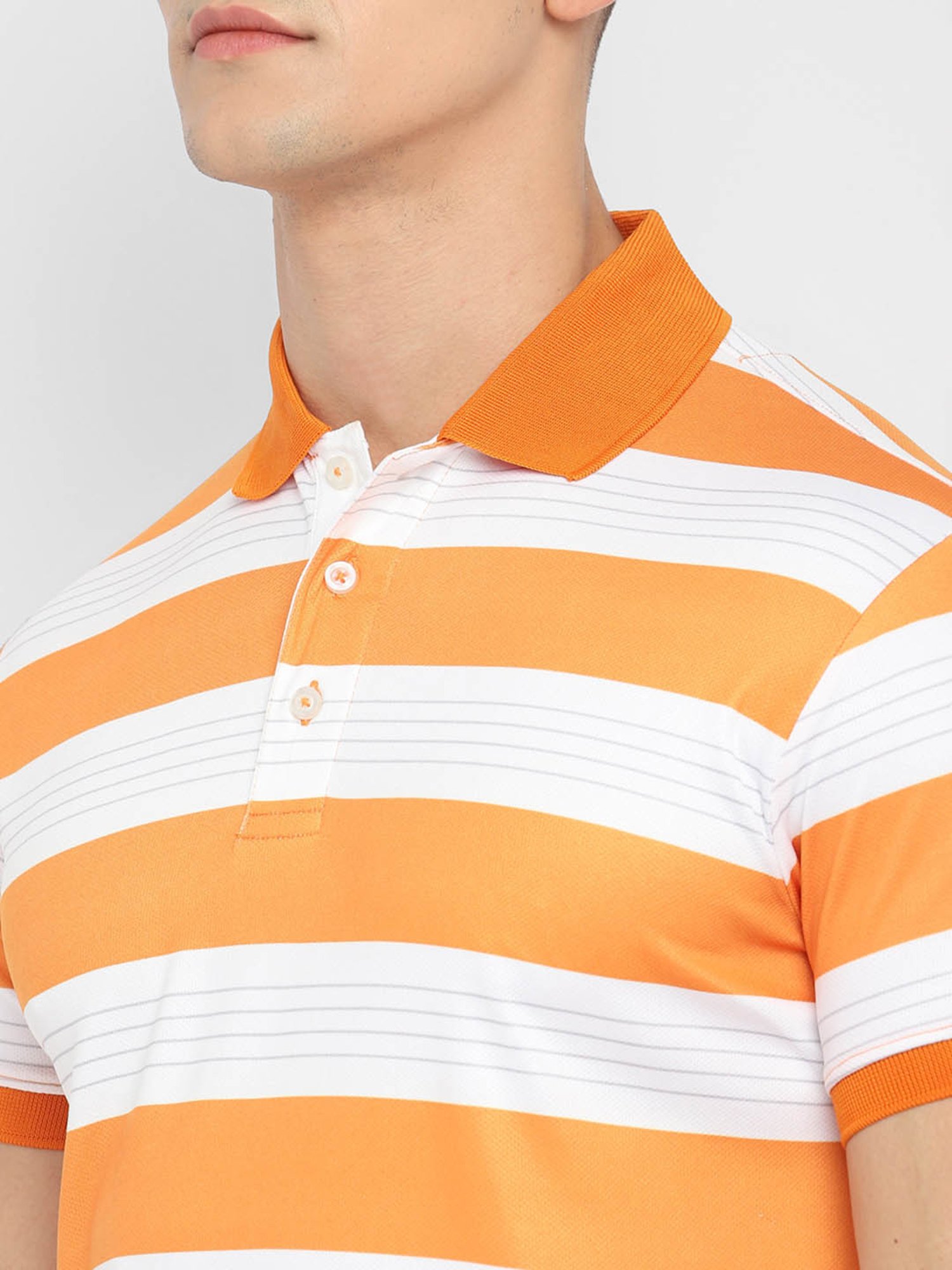 OFF LIMITS White & Orange Polo T-Shirt