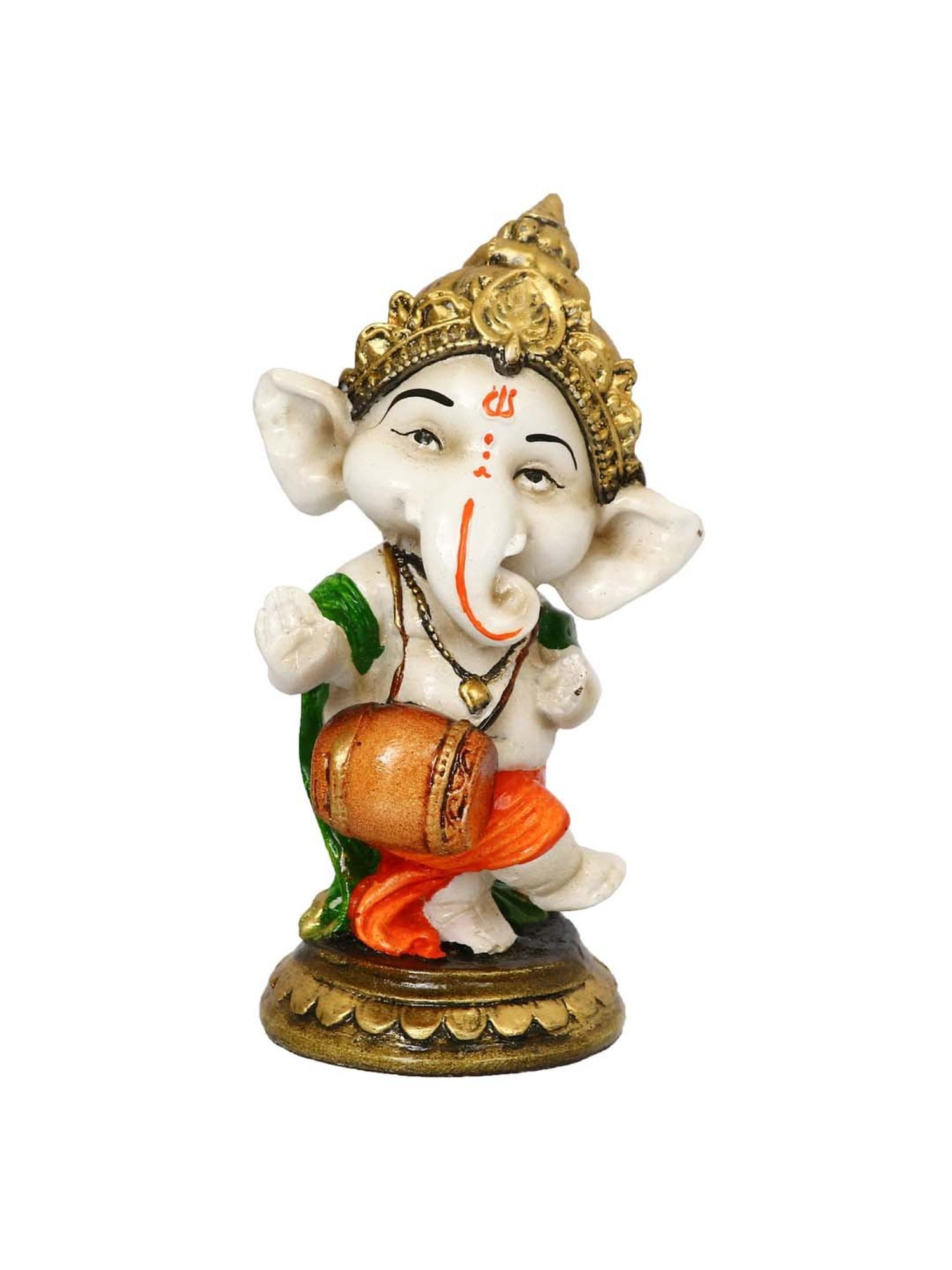 eCraftIndia Colorful Lord Ganesha Dancing Avatar Decorative Showpiece