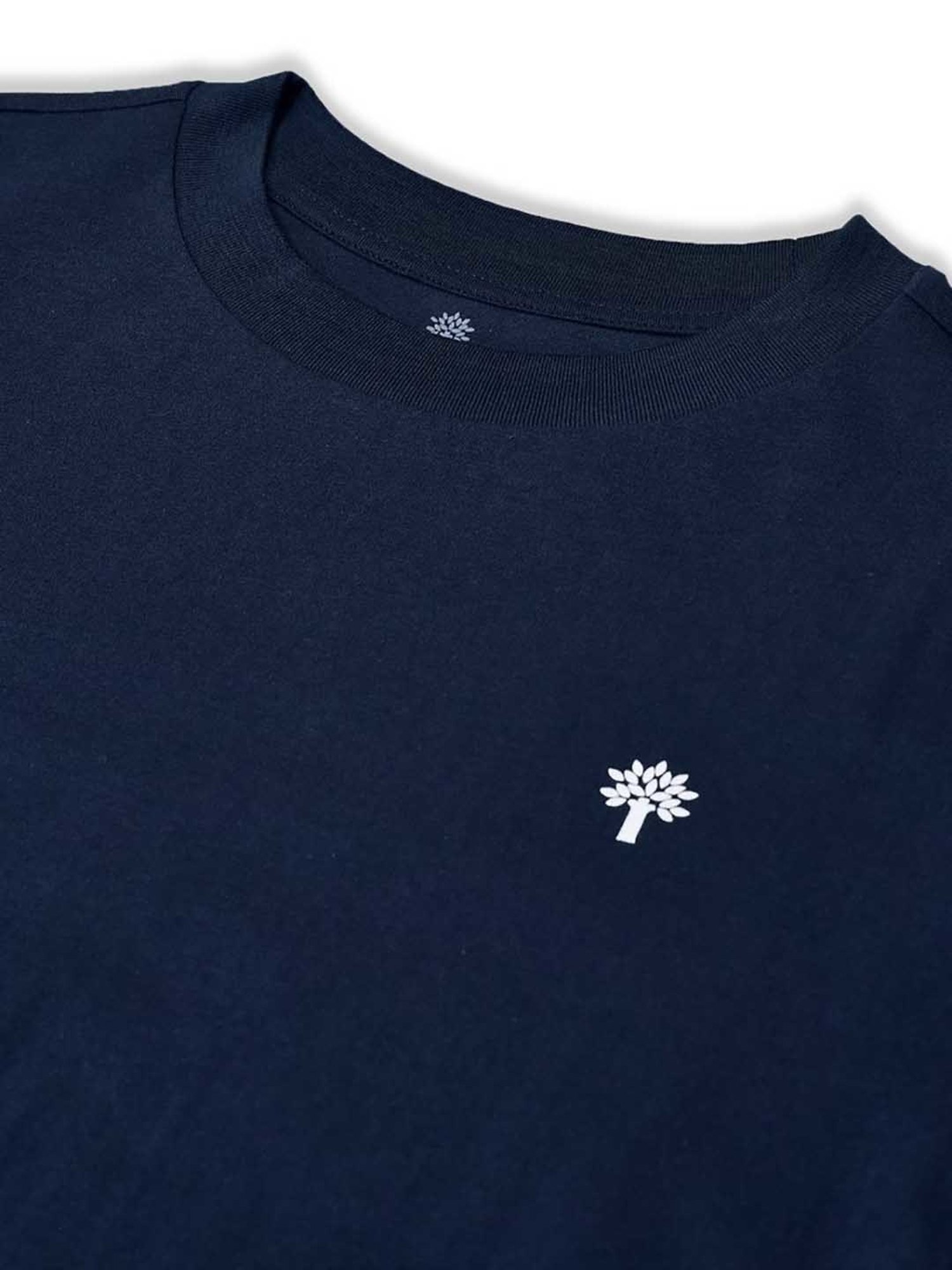 Woodland Dark Blue Regular Fit Crew T-Shirt