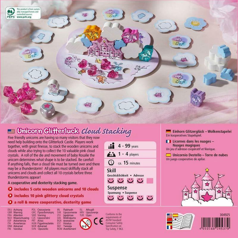 HABA Unicorn Glitterluck Cloud Stacking Game