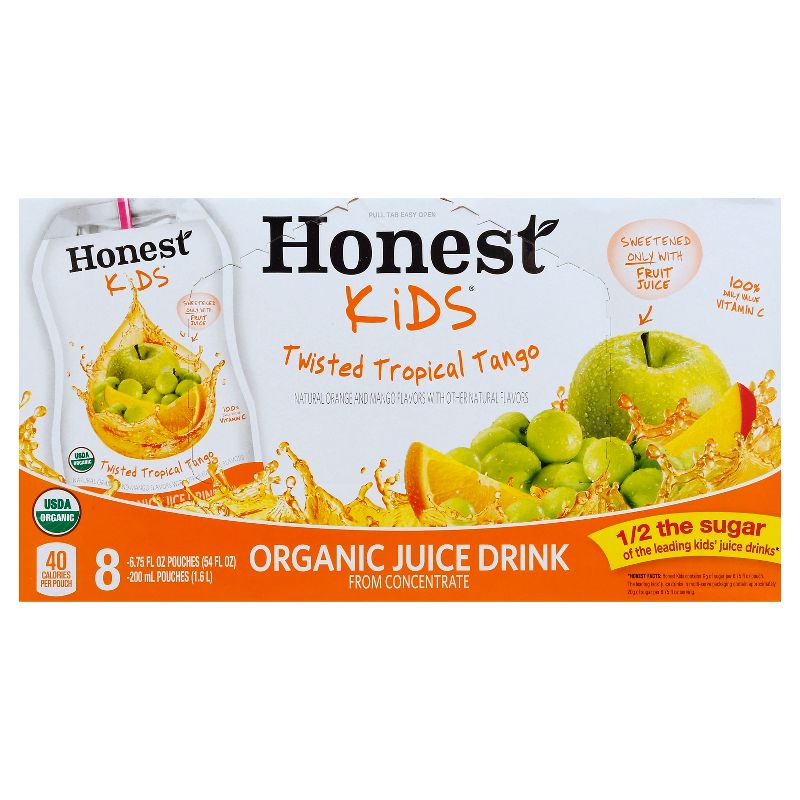 Honest Kids Twisted Tropical Tango - 8pk/6.75 fl oz Pouches
