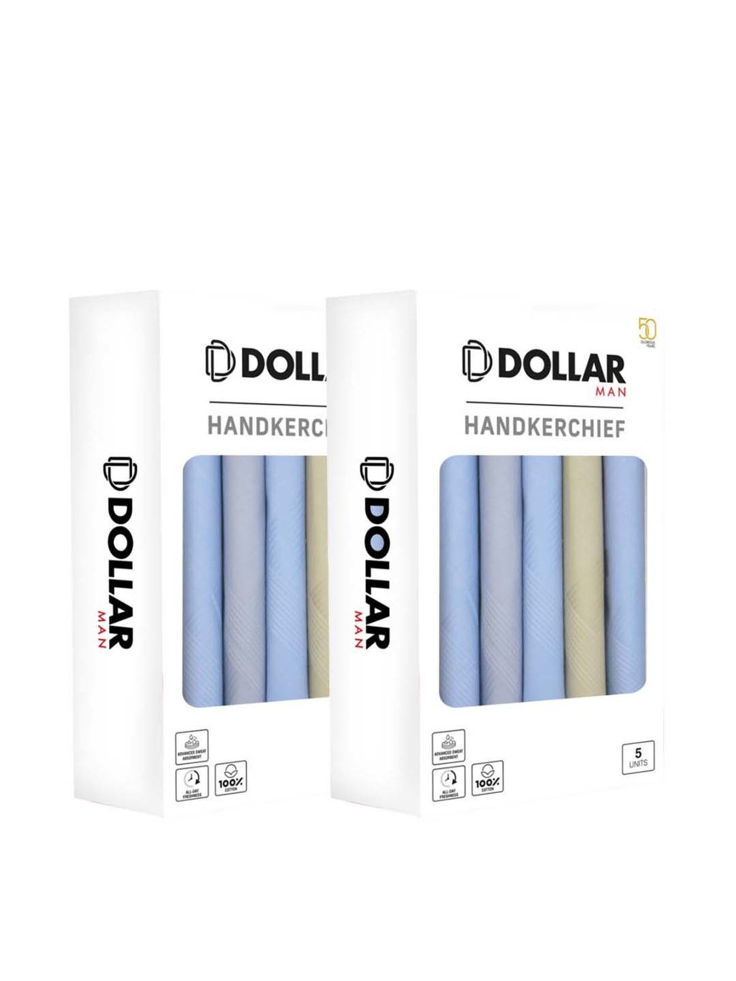 Crusset Multicolor Cotton Handkerchief - Pack of 6