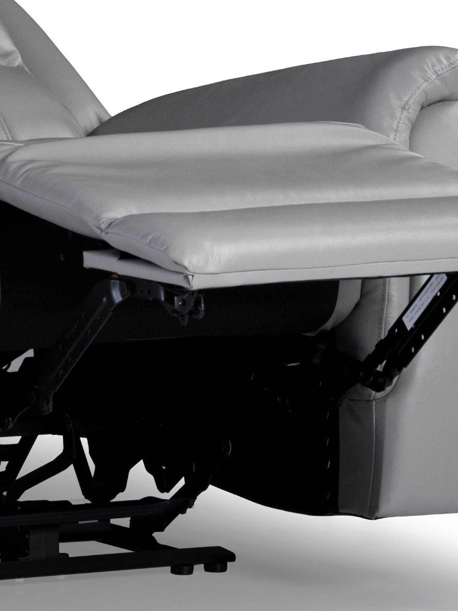 Durian Meredith Grey Leather 3 Seater Reclining Sofas