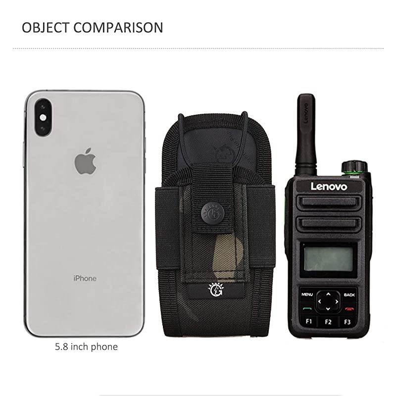 Nylon Radio Holster Universal Radio Case Lightweight Military Interphone Storage Bag Pouch for Molle System Walkie Talkies Holster Accessories