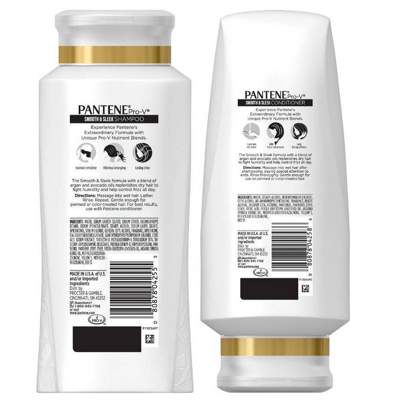 Pantene Pro-V Smooth & Sleek Shampoo and Conditioner Dual Pack - 49.4 fl oz