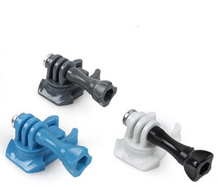 JMT 360 Turntable Quick Release Buckle Connector Tripod Adapter White for Gopro Hero 2 3 3+/Plus 4 Camera