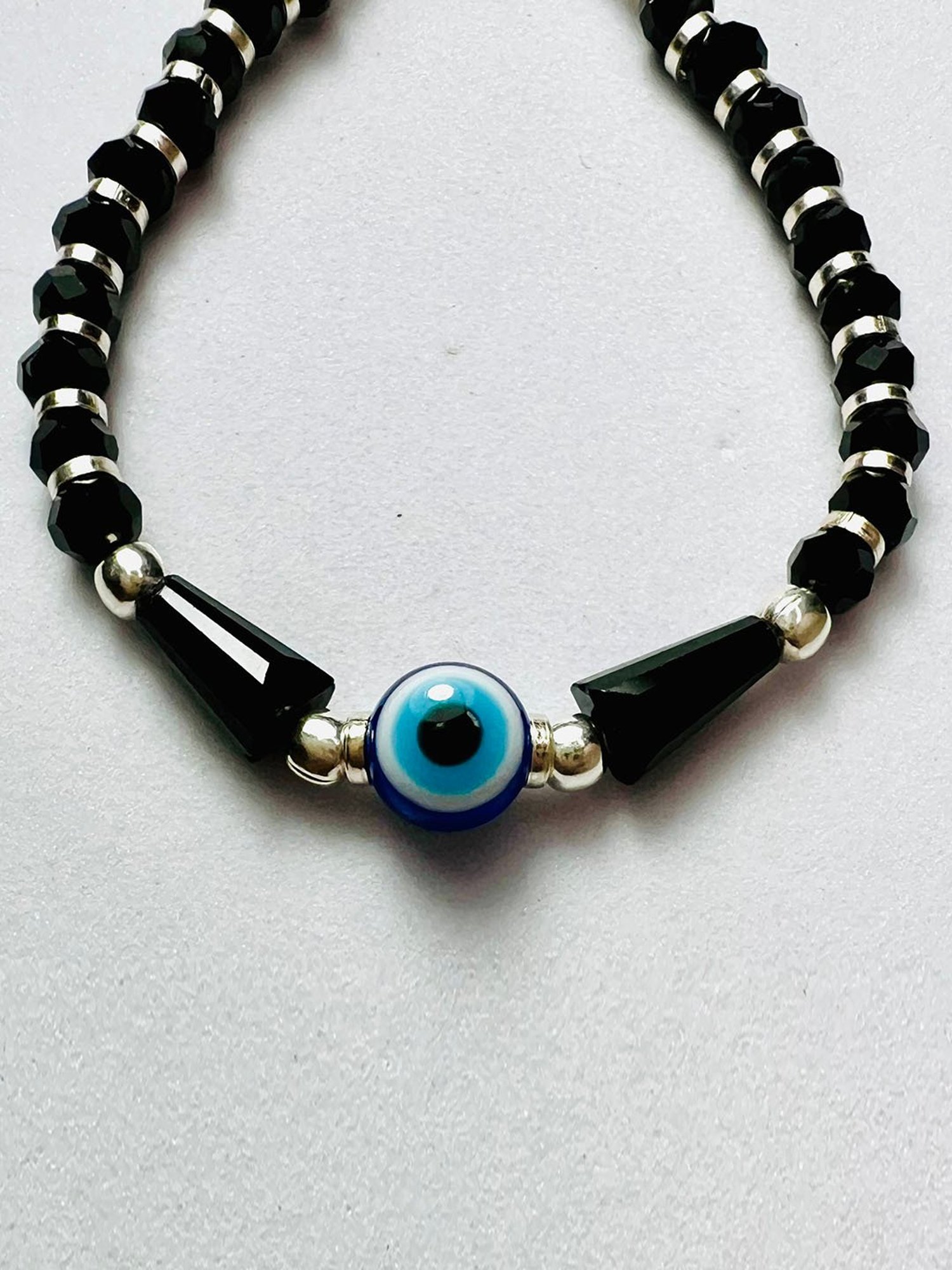 Arte Jewels 925 Sterling Silver Nazariya Evil Eye Bead Bracelet for Baby Girls & Boys