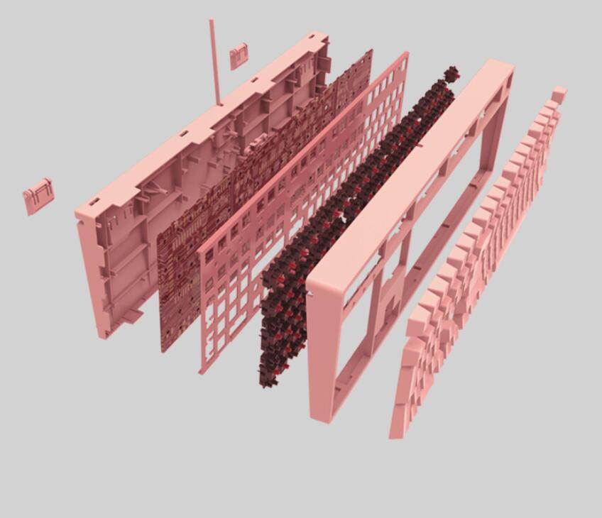 iKBC C200  87 Keys TKL Mechanical Keyboard with Cherry MX Red Switch, Pink PBT Double Shot Keycap, N-Key Rollover and 6 Anti-ghosting Keys( No Light Version)