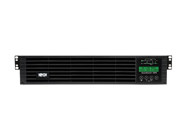 PR1000LCDRT2U Smart App Sinewave UPS System, 1000VA/900W, 8 Outlets, AVR, 2U Rack/Tower Black