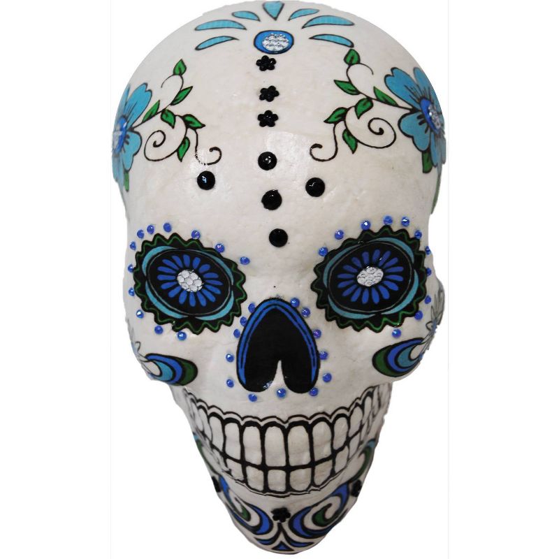 Northlight 3.5" Skeleton Skull Heads with Open Mouths Halloween Decorations 6ct - White/Gray