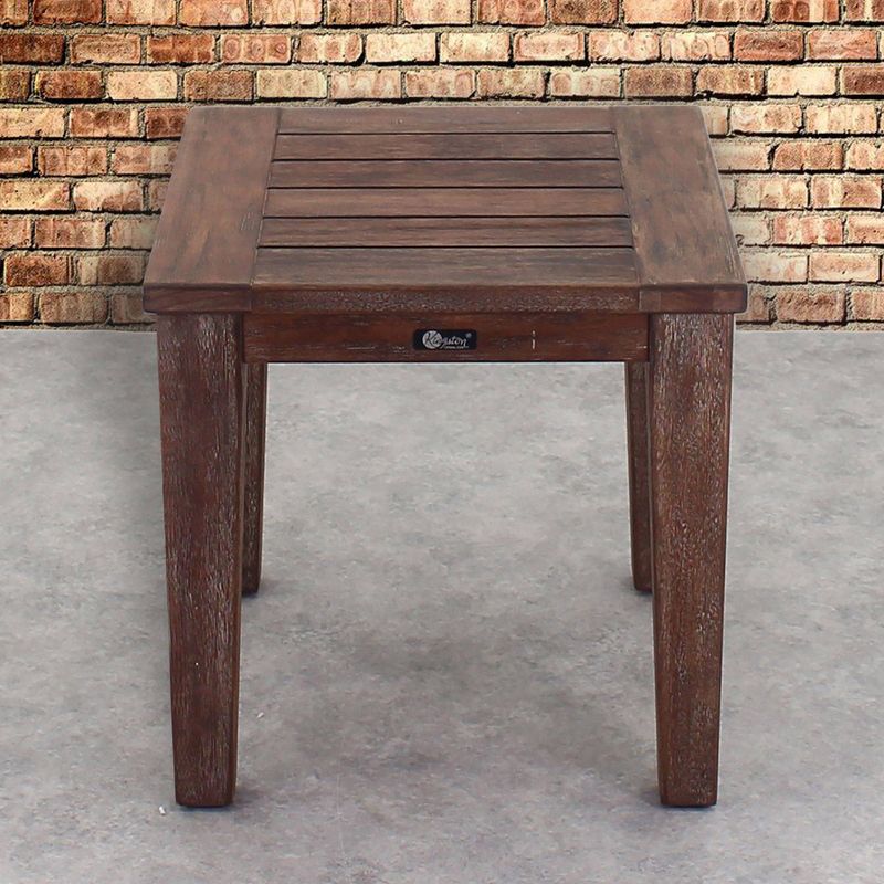 Wood Fiber Clay Patio Accent Table - Olivia & May