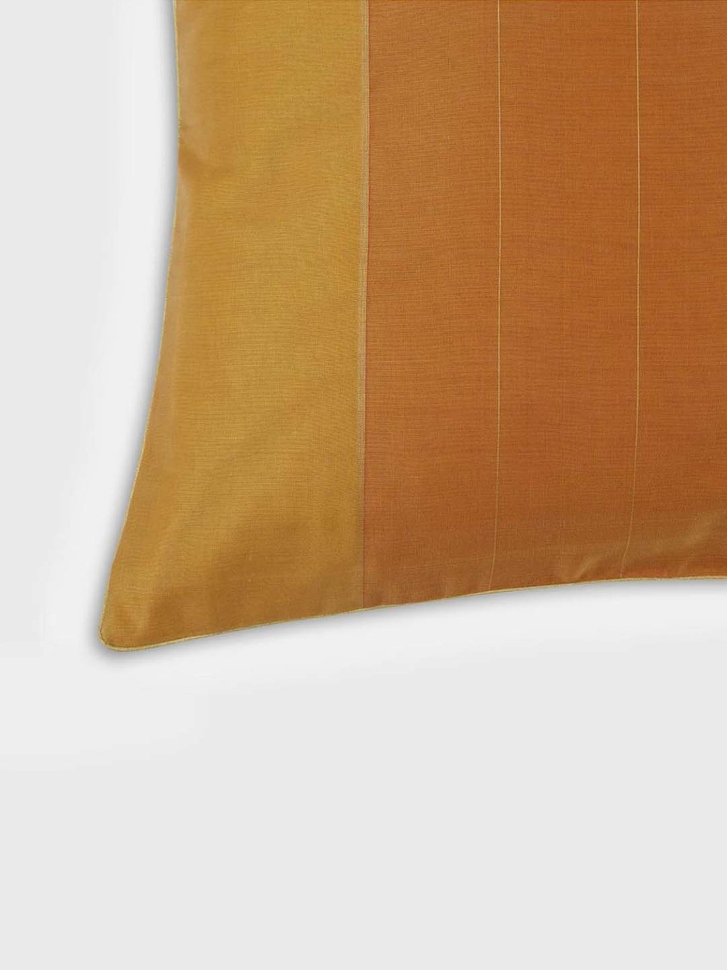 Fabindia Home Udai Mustard Cotton Silk Cushion Cover