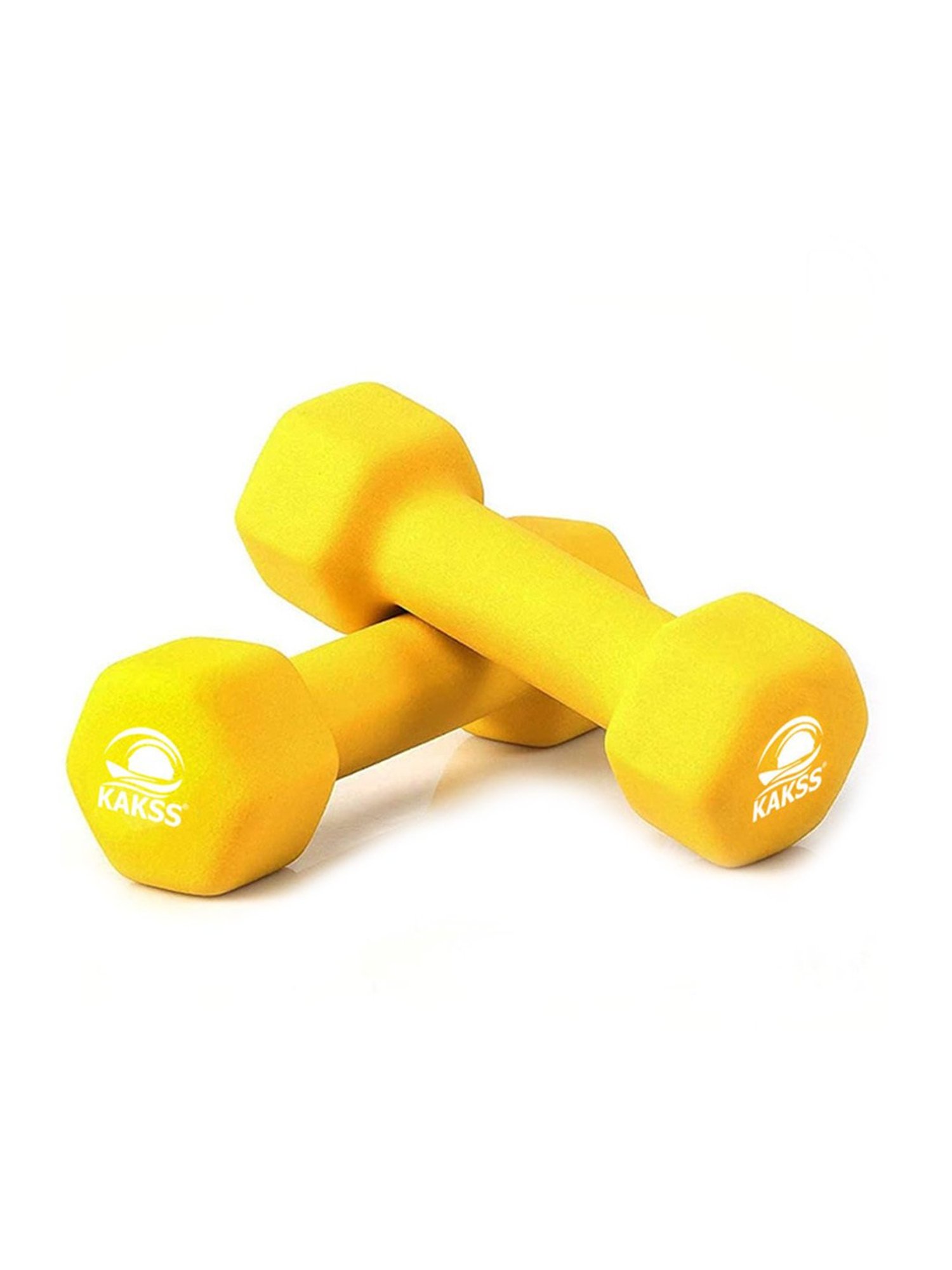 KAKSS Cast Iron NEOPRENE Coated Dumbbells (Multicolor) Size - 9KG