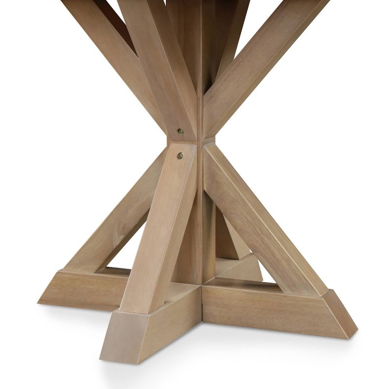 Alfred Round Dining Table Rustic Beige - Finch