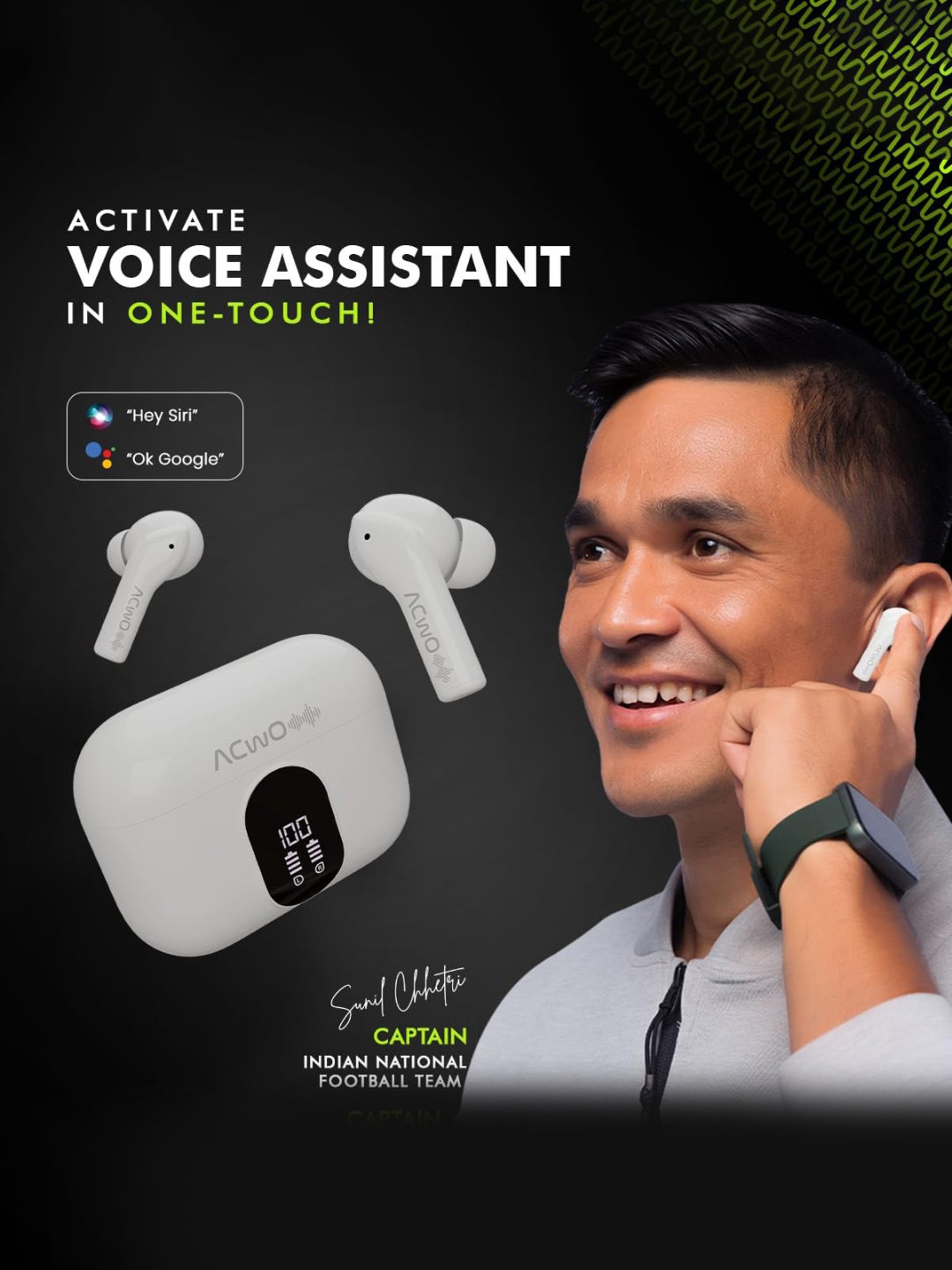 ACwO DwOTS 545 In Ear Earbuds with 48Hrs Playtime & ENC (Frosted White, True Wireless)