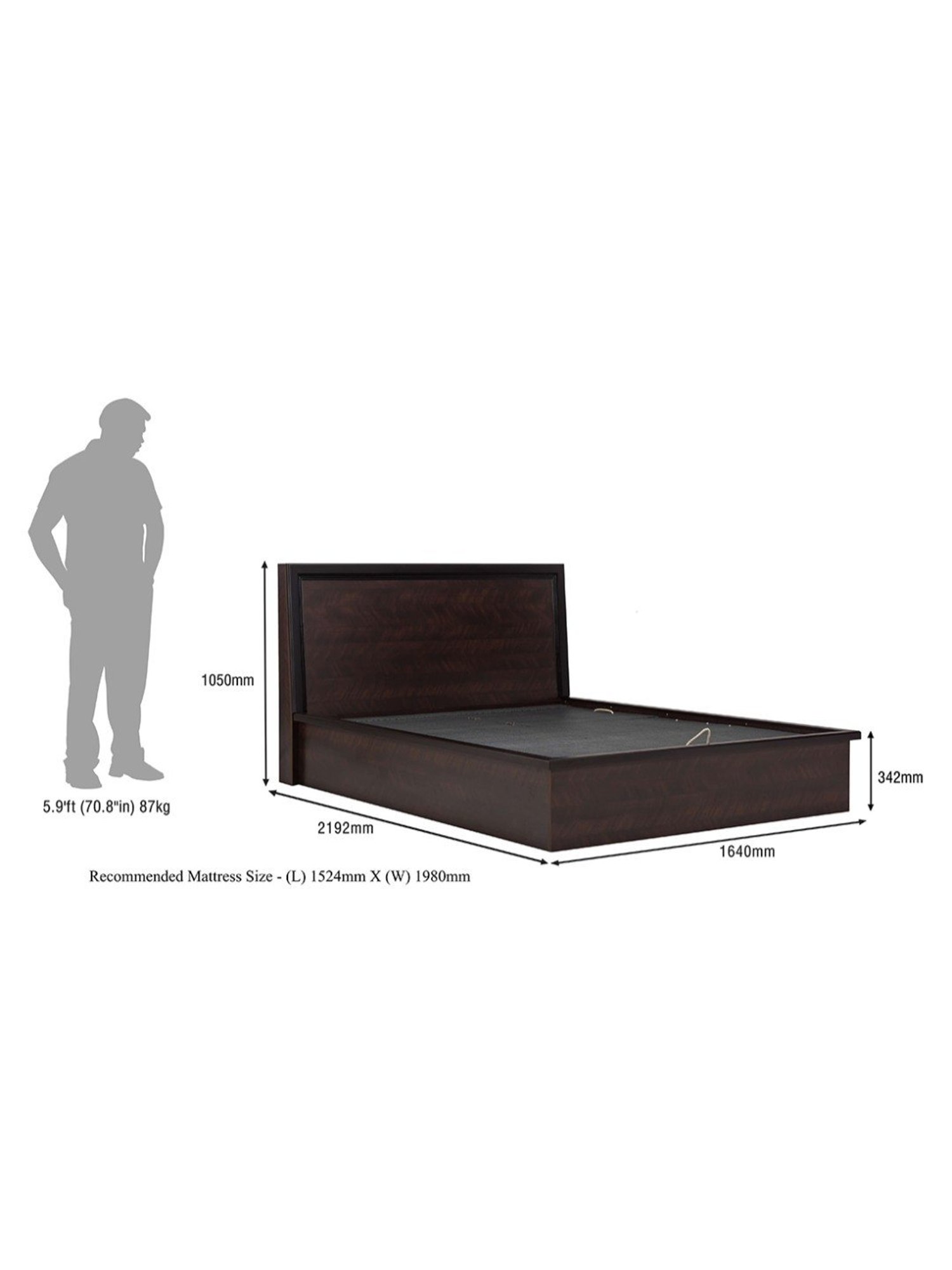 Durian Nina Cherry Red Engineered Wood Queen Size Bed