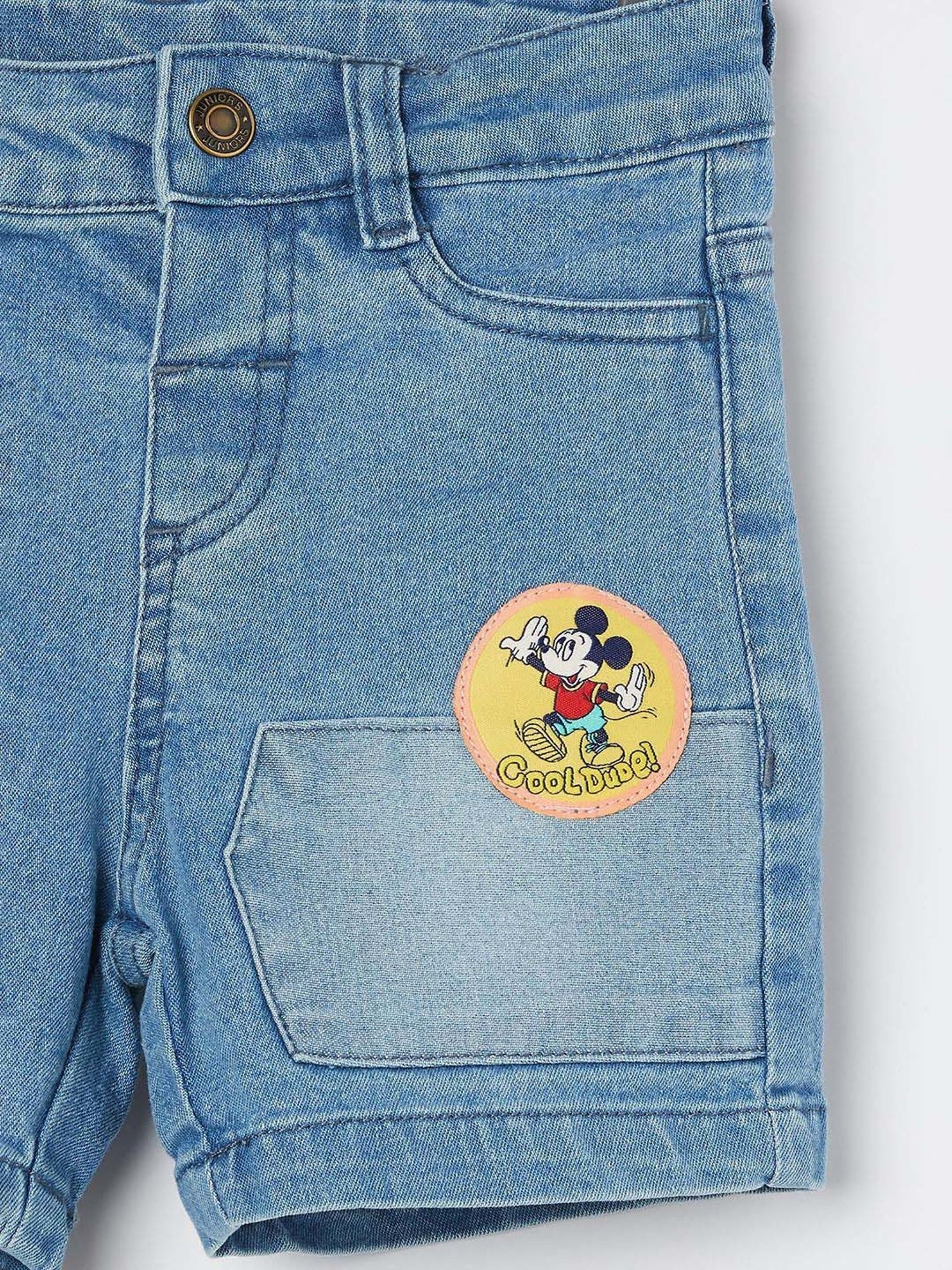 Juniors by Lifestyle Boys Blue Cotton Printed Shorts