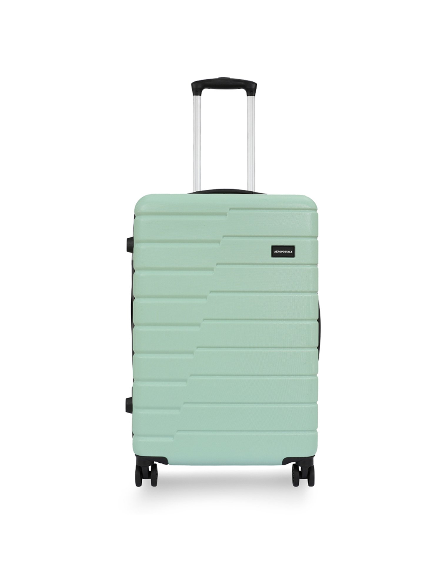 Aeropostale Stout Green Textured Hard Medium Trolley Bag - 27 cm