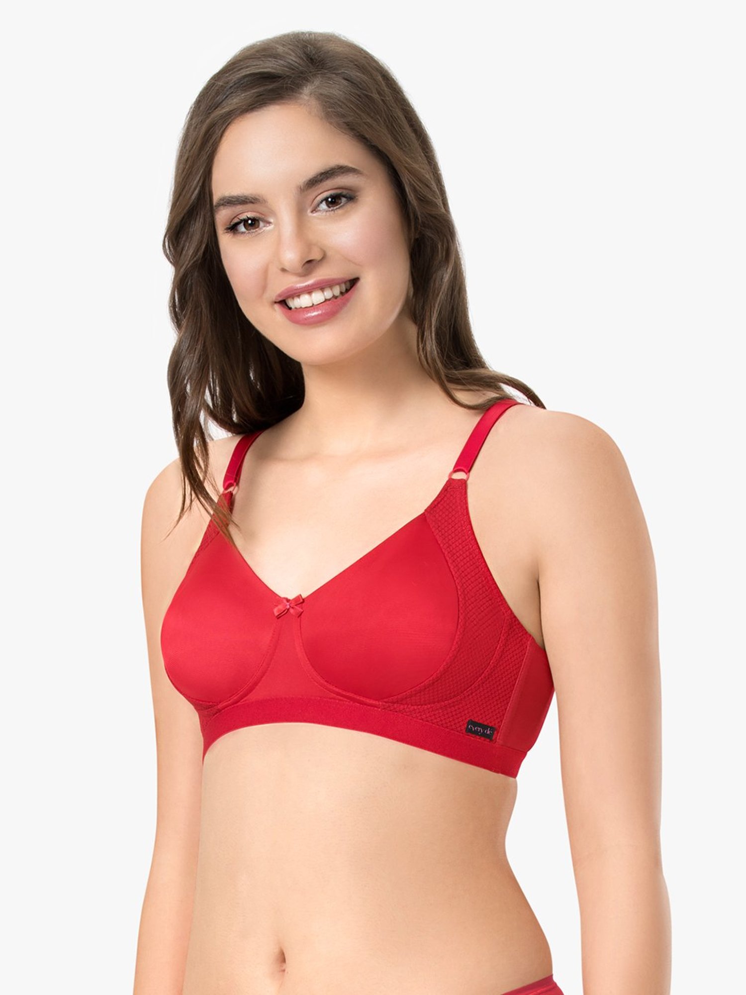 Every De by Amante Crimson Non Padded Non Wired Full Coverage Bra