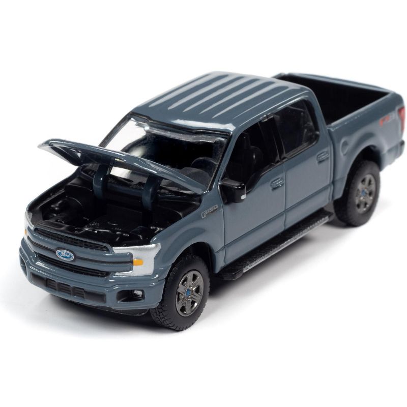 2019 Ford F-150 Lariat Pickup Truck Abyss Gray "Muscle Trucks" Limited Edition to 10816 pieces Worldwide 1/64 Diecast Model Car by Autoworld
