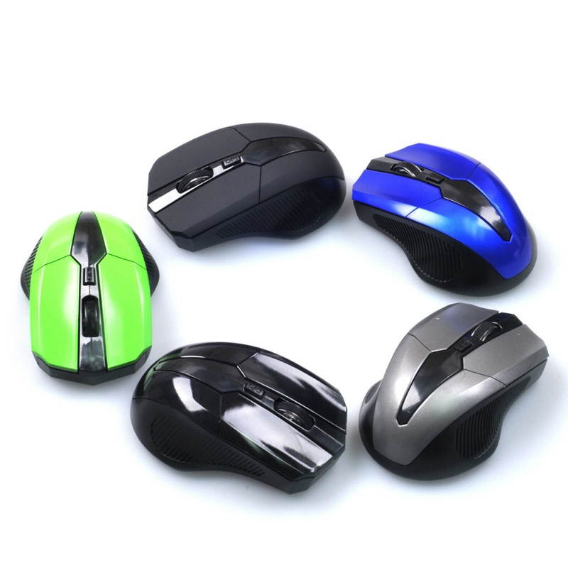 2.4GHz 4 Key Adjustable 1600DPI Optical Wireless Mouse Gaming Mice for PC Laptop
