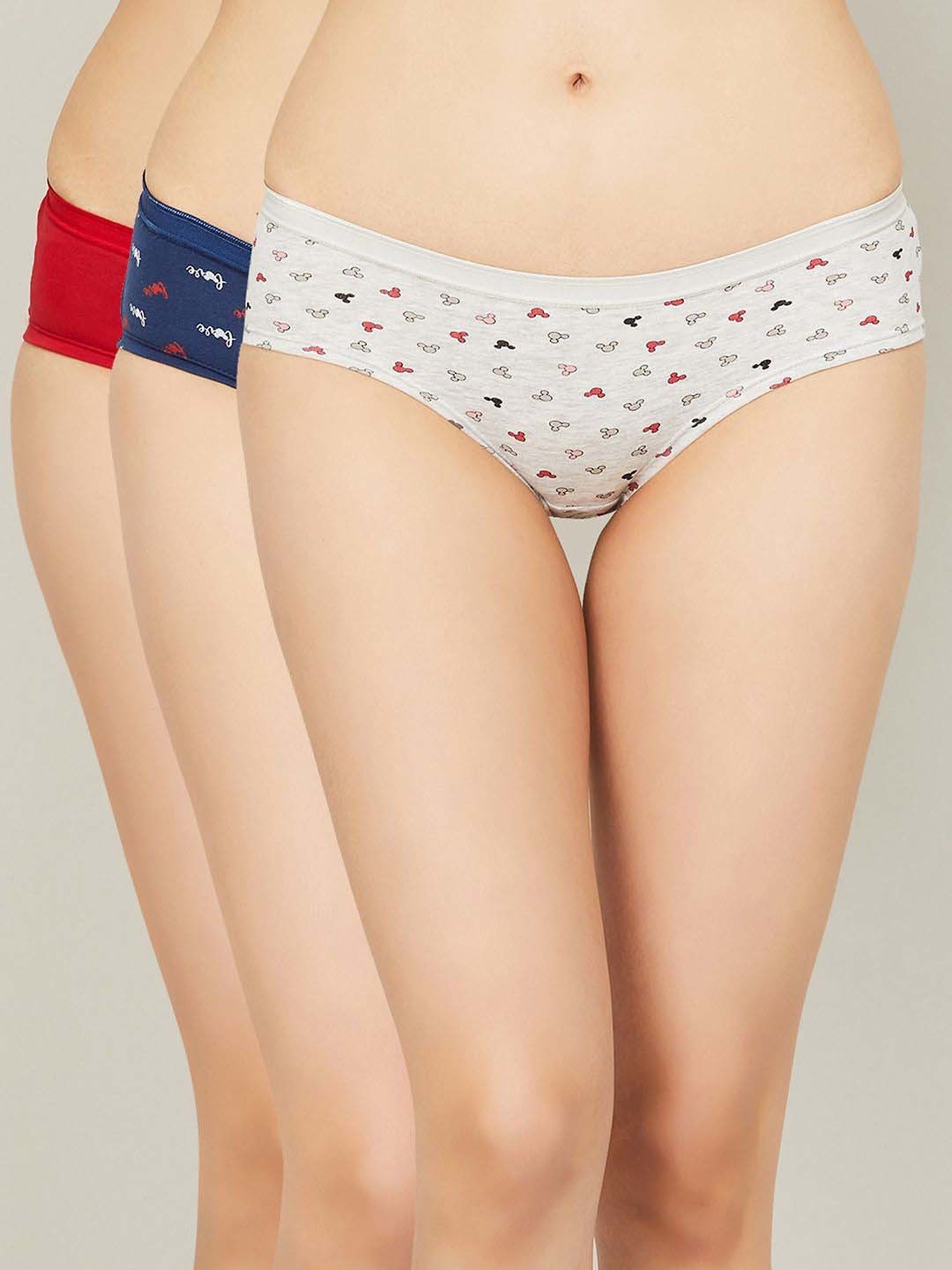 Ginger by Lifestyle Assorted Color Printed Panty - Pack Of 3