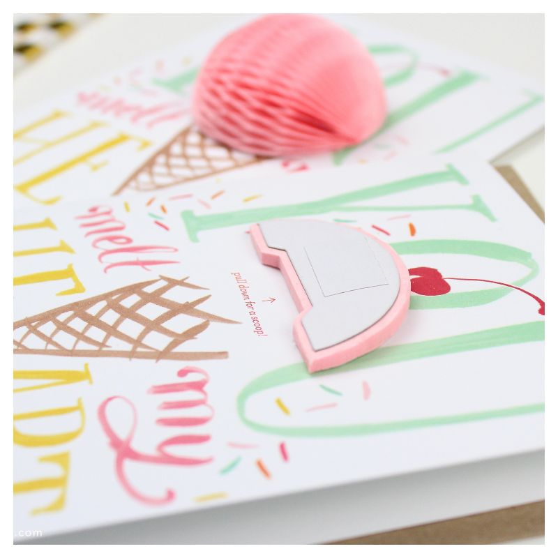 3ct Fruit Pop-up Greeting Cards