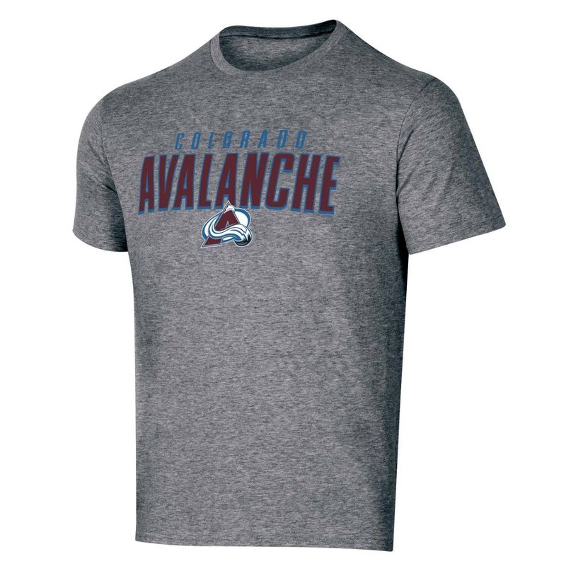 NHL Colorado Avalanche Men's Short Sleeve Heather T-Shirt - XXL