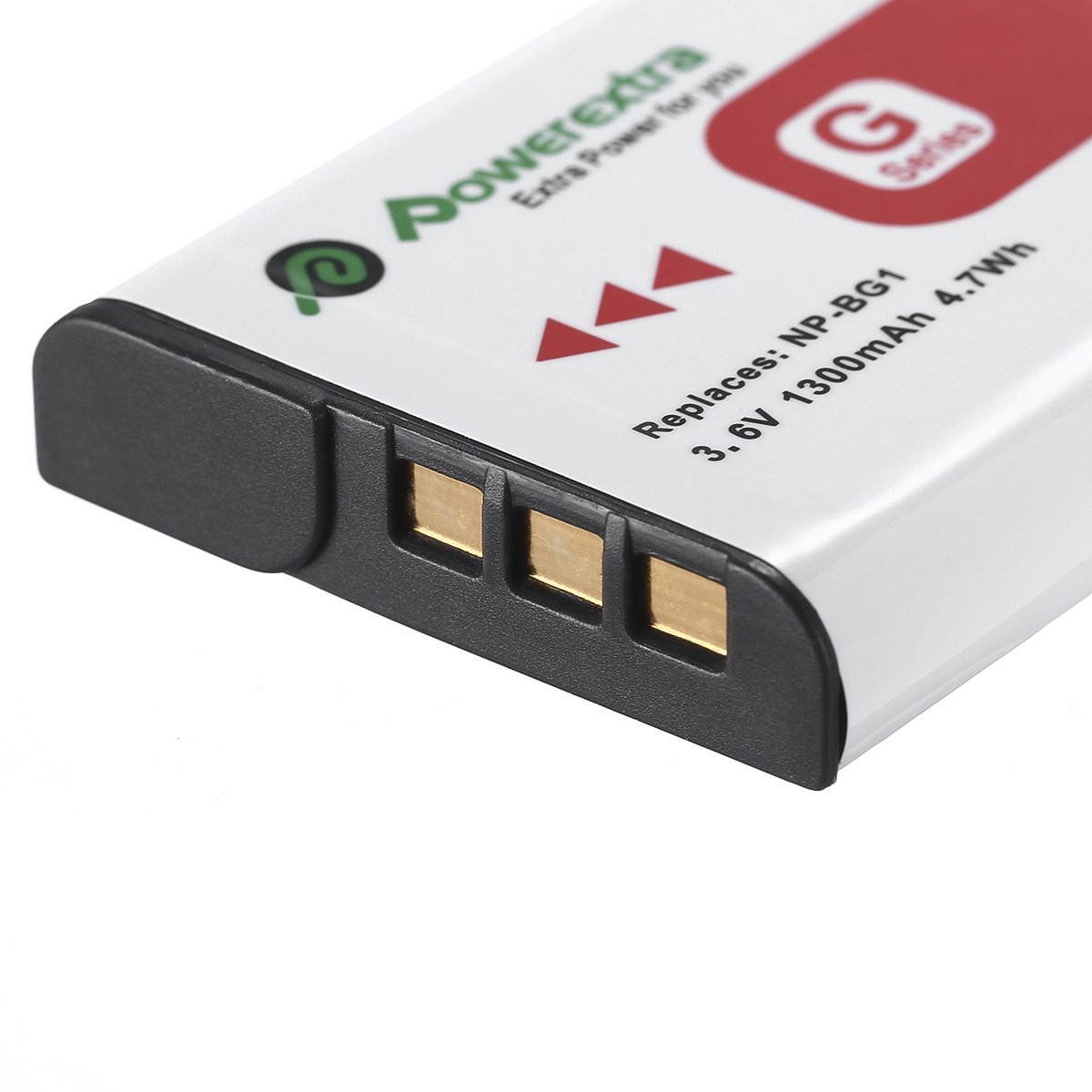 Powerextra 2 Pack NP-BG1 Li-ion 3.6v Replacement Battery with Charger For Sony Cyber-shot DSC-W220, DSC-W120, DSC-H50, DSC-HX30V, DSC-W150, DSC-H3 Digital Camera