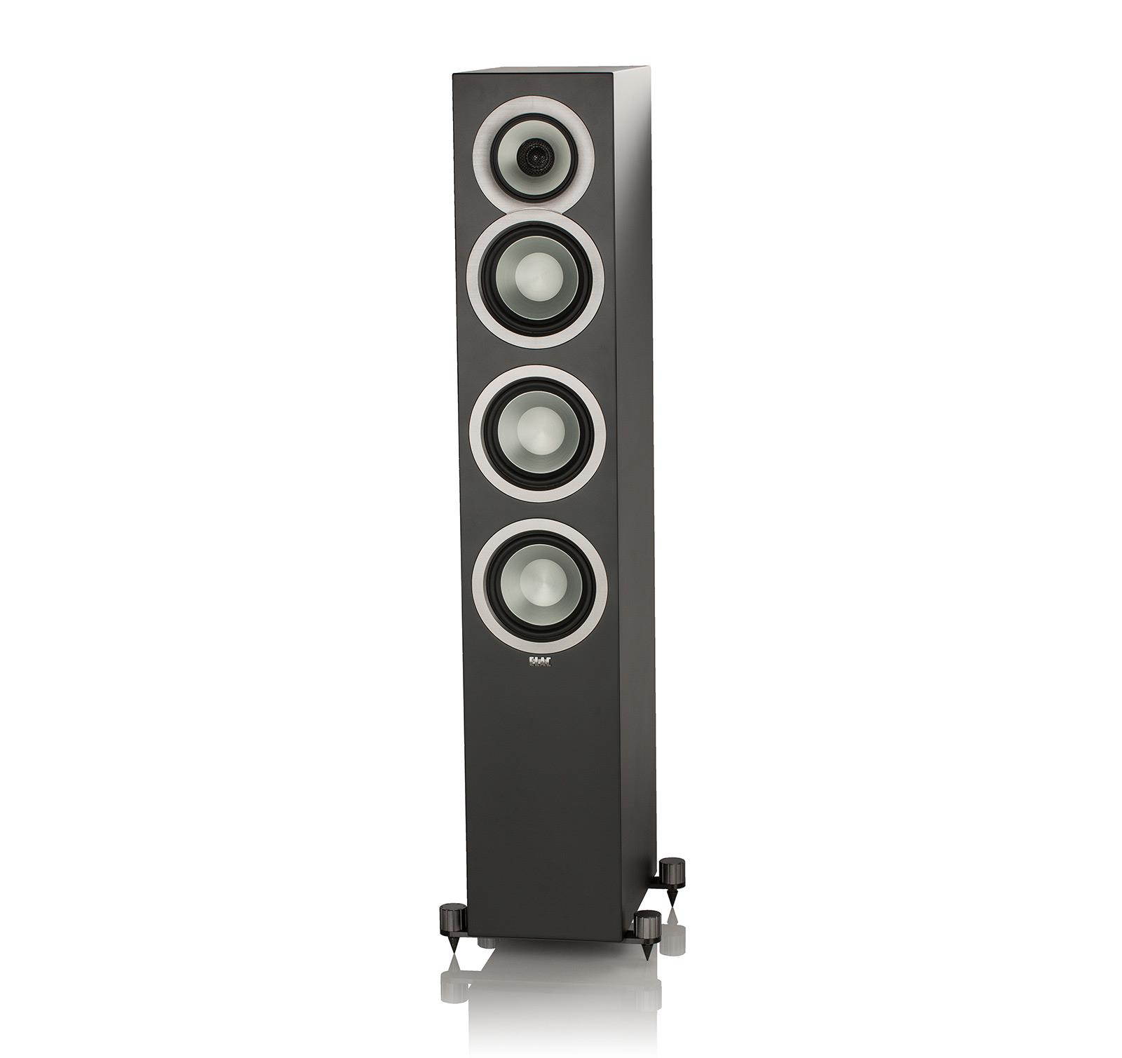 ELAC Uni-fi UF5 Floorstanding Speaker (Finished Satin Black Cabinet, Single)