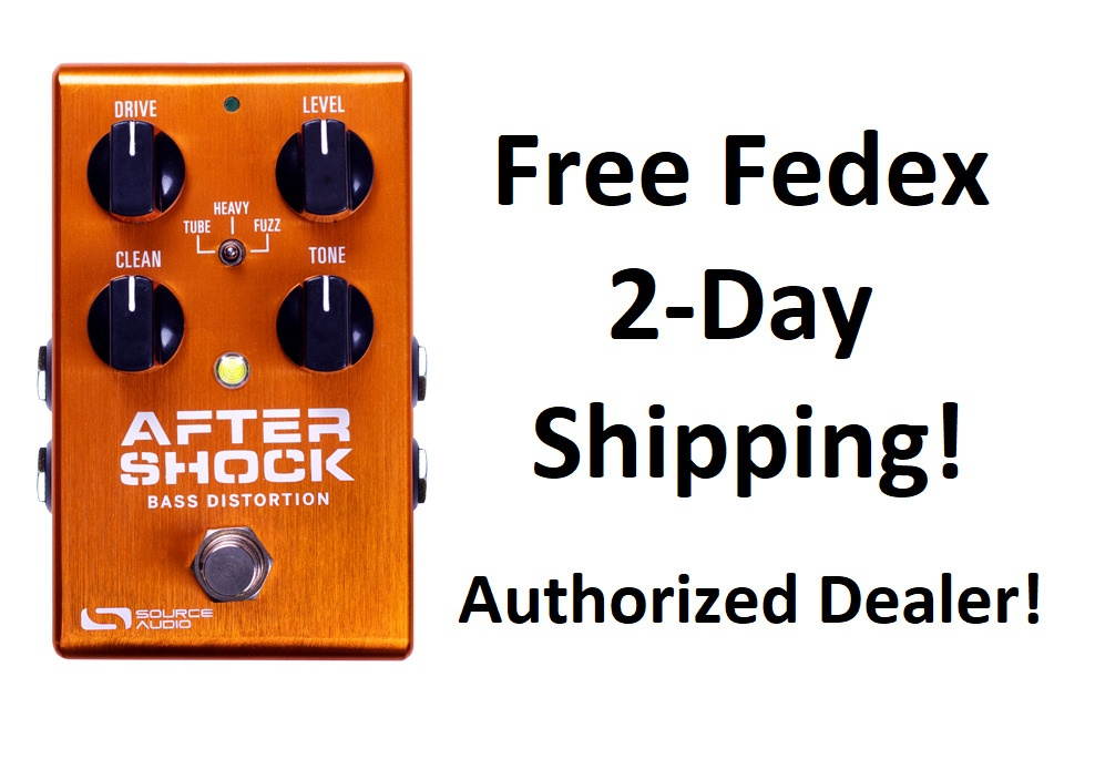 New Source Audio One Series SA246 Aftershock Bass Distortion Effects Pedal