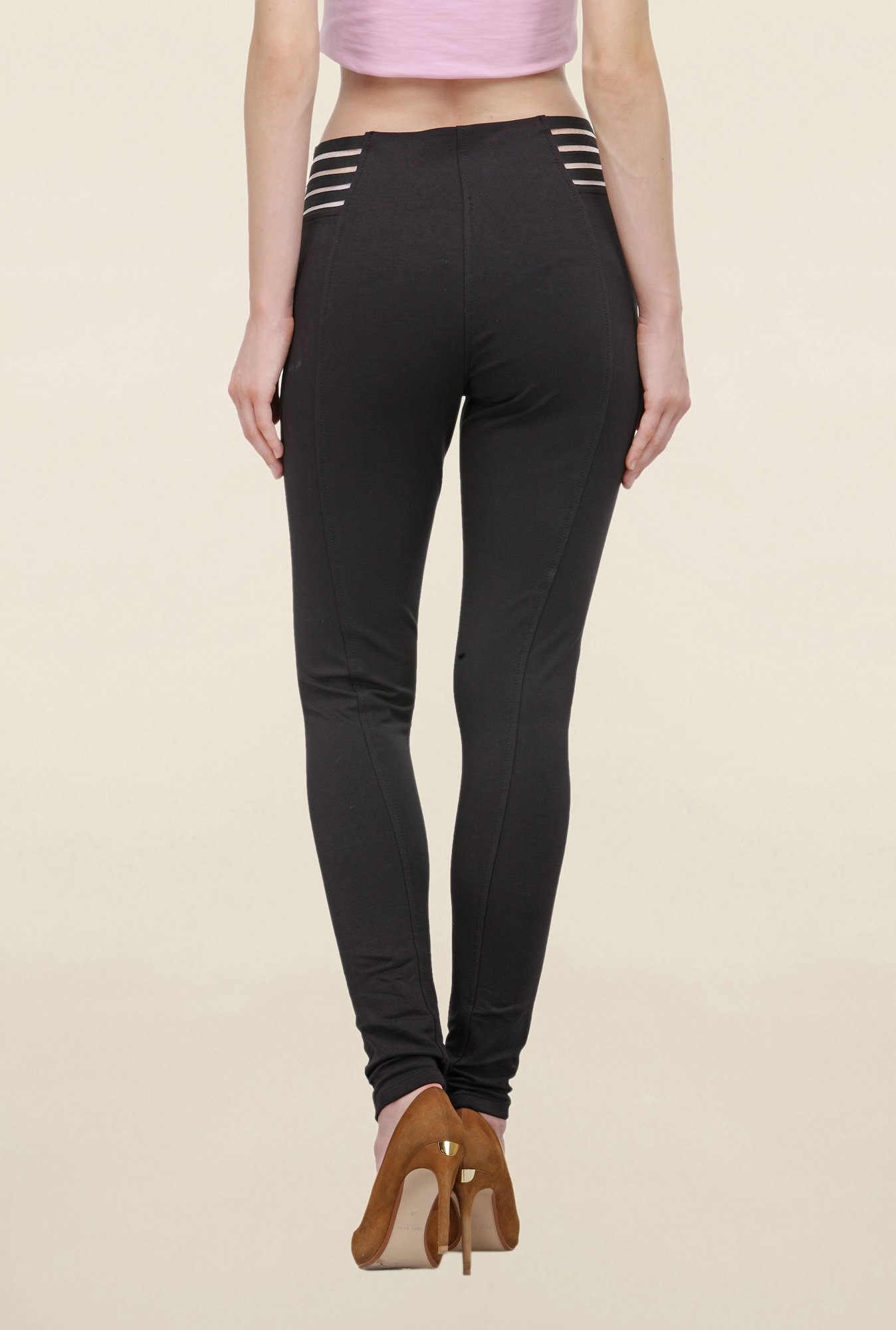 Westwood Black Solid Jeggings