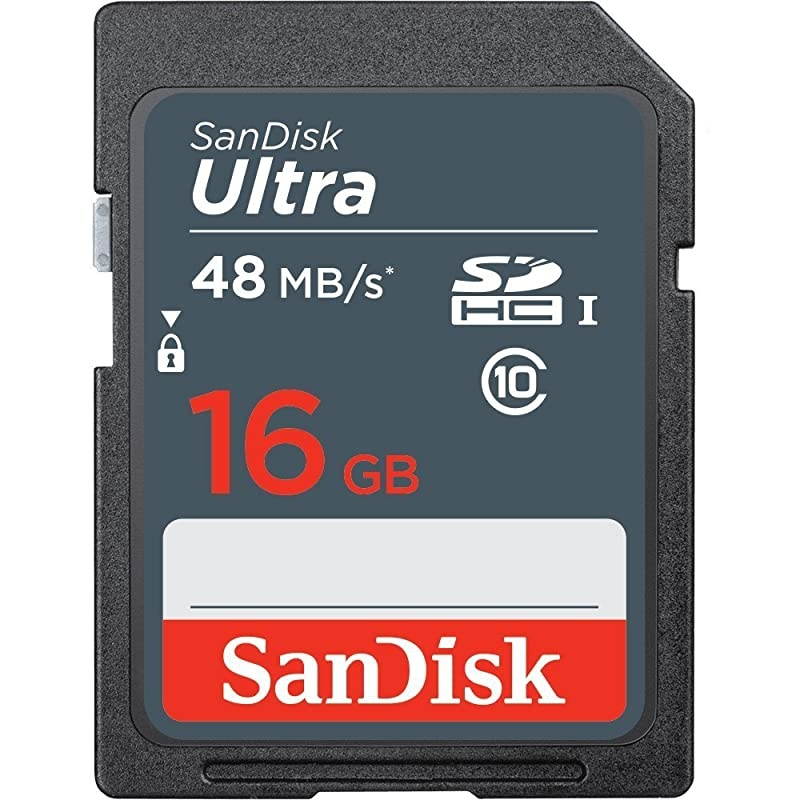 Ultra 16GB SDHC Class 10 UHS1 Memory Card Speed up to 48 MBs