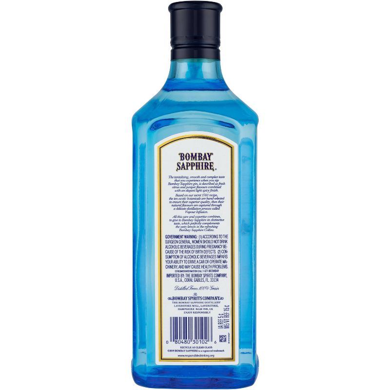 Bombay Sapphire Gin - 750ml Bottle