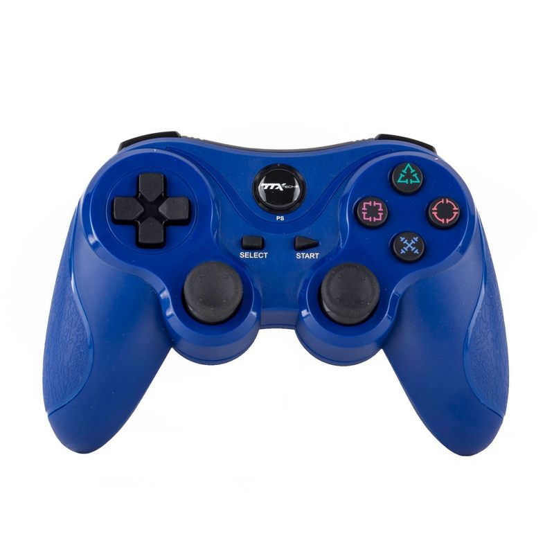 TTX Tech PS3 Wireless Controller Compatible with Playstation 3, Blue