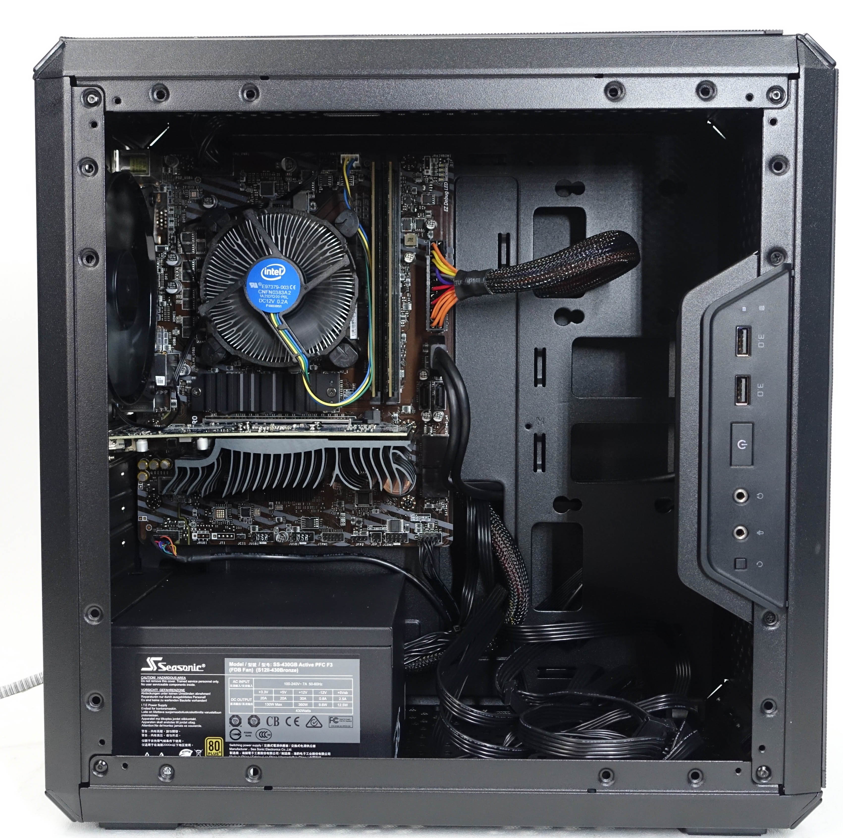 Custom Gaming Desktop PC - Intel i3-10100F 3.6GHz - GeForce GT 1030 2GB - 8GB DDR4 RAM - 240GB M.2 SSD (Solid State Drive) - 430w 80+ Bronze PSU - Wi-Fi