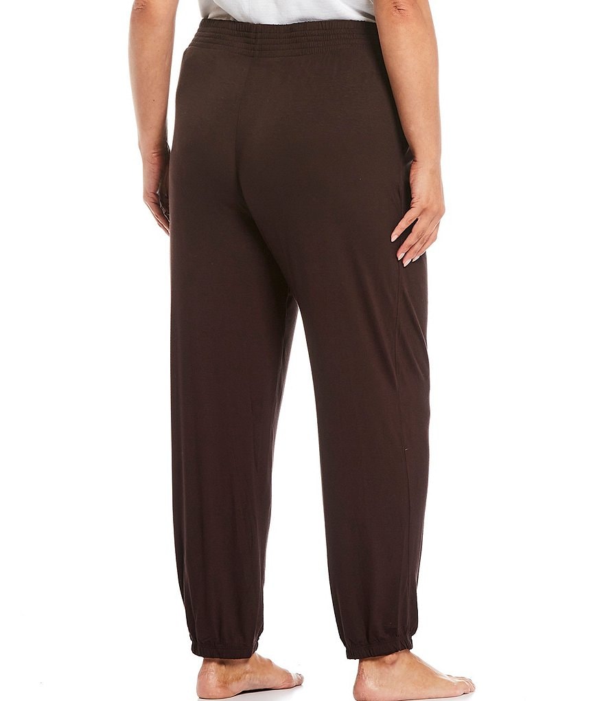 Refinery29 Plus Solid French Terry Jogger Lounge Pants